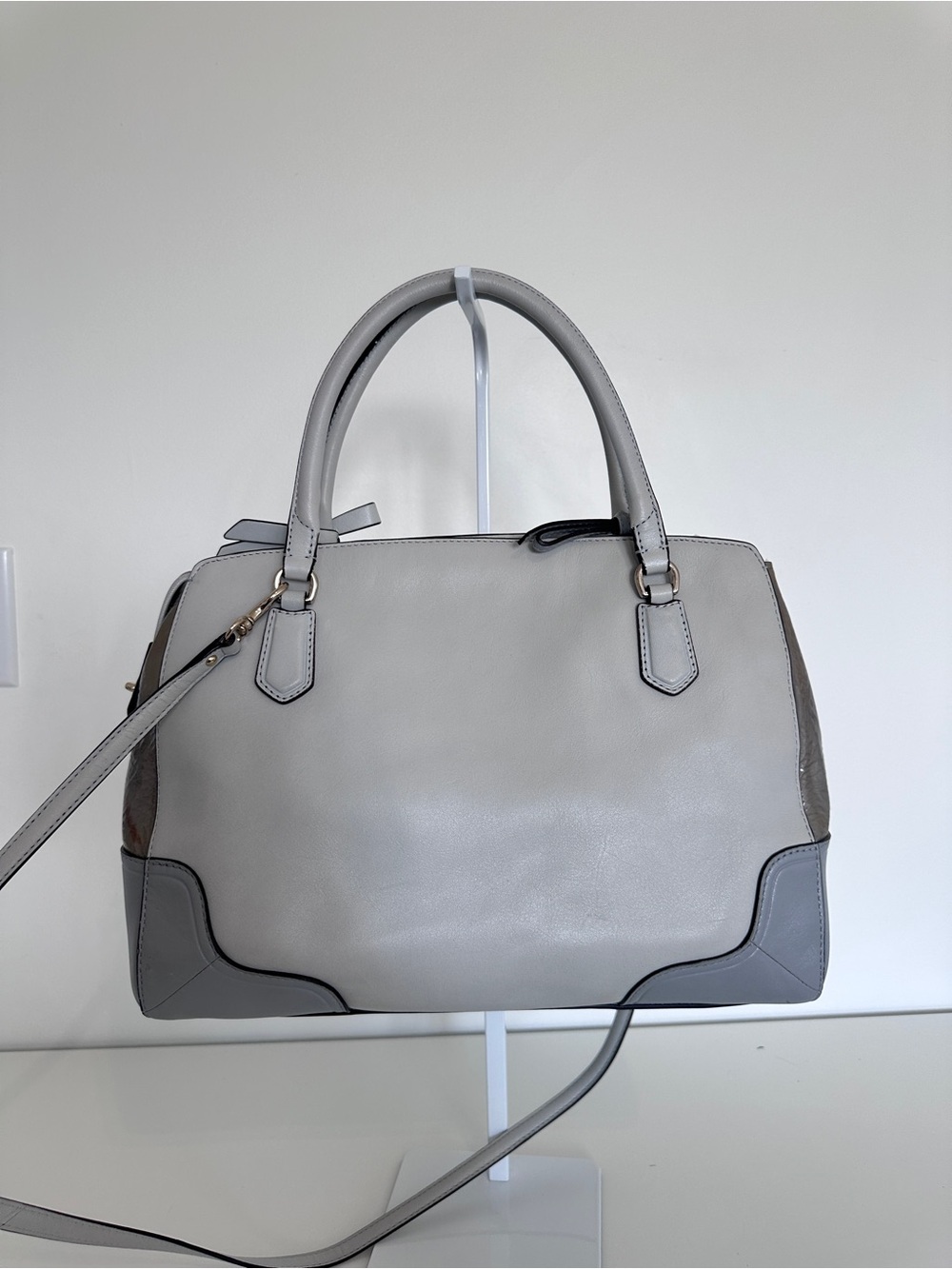 Coach Colorblock Leather Flap Satchel - Picture 4 of 16